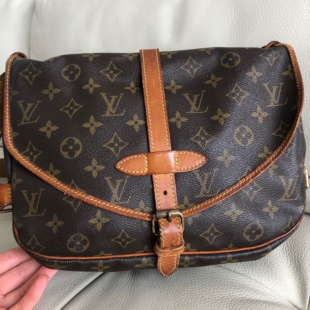 💯Authentic Louis Vuitton Saumur 30 vintage